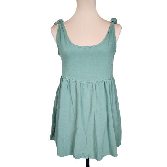 Army Green Medium Tank Top Tunic - Picture 1 of 4